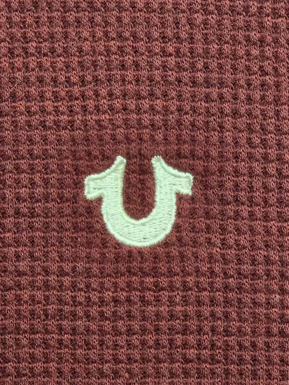 True Religion Waffle Knit Henley XXL